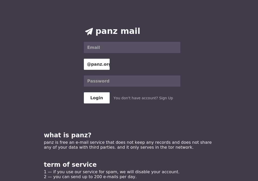 Panz Mail