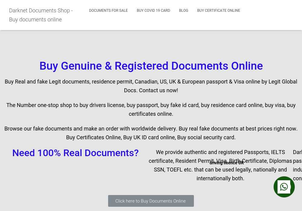 Buy documents and certificates