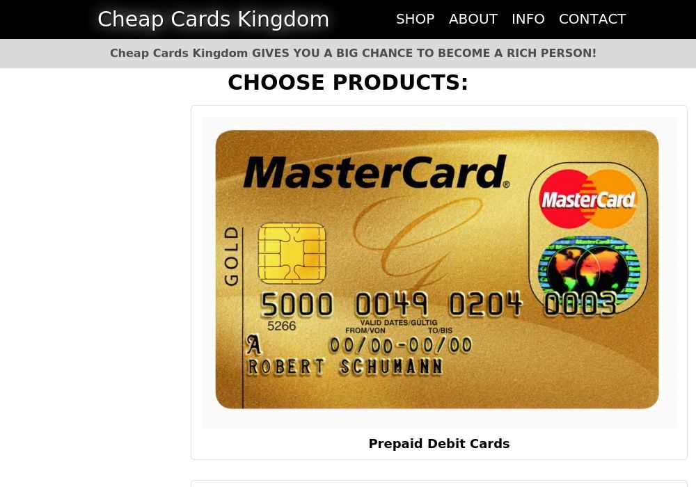 Cheap Cards Kingdom