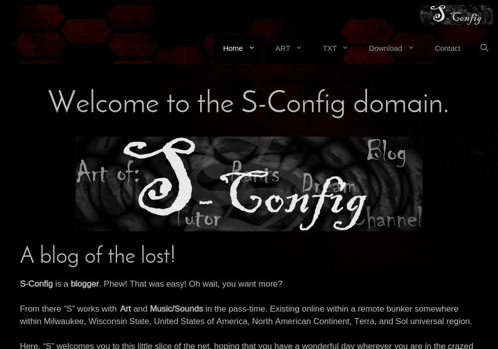 Blog of S-Config